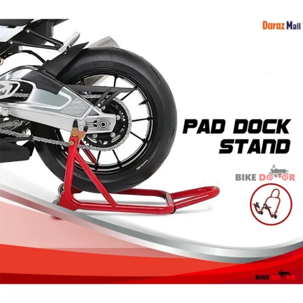 Paddock Motorcycle Stand Universal SS & Alloy - Sports Rear Stand Lifter for All Bikes