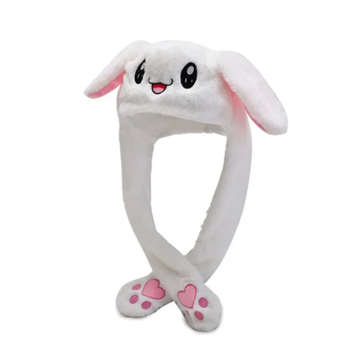 Cute Caps Plush Embroidery Women Hat For Kids Children Girls Boy Wrap Warm Dancing Rabbit Ear Hat - Image 2