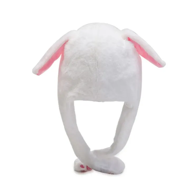 Cute Caps Plush Embroidery Women Hat For Kids Children Girls Boy Wrap Warm Dancing Rabbit Ear Hat - Image 3