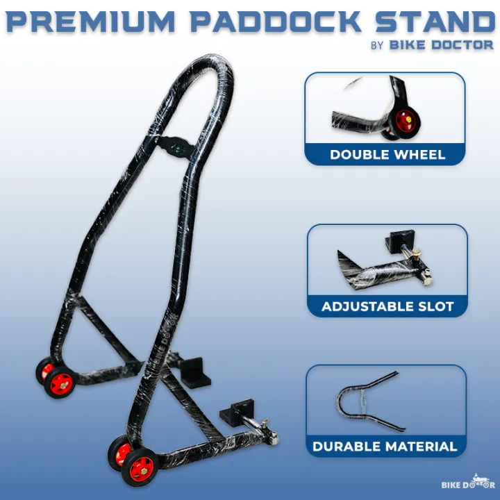 Paddock Motorcycle Stand Universal SS & Alloy - Sports Rear Stand Lifter for All Bikes - Image 5